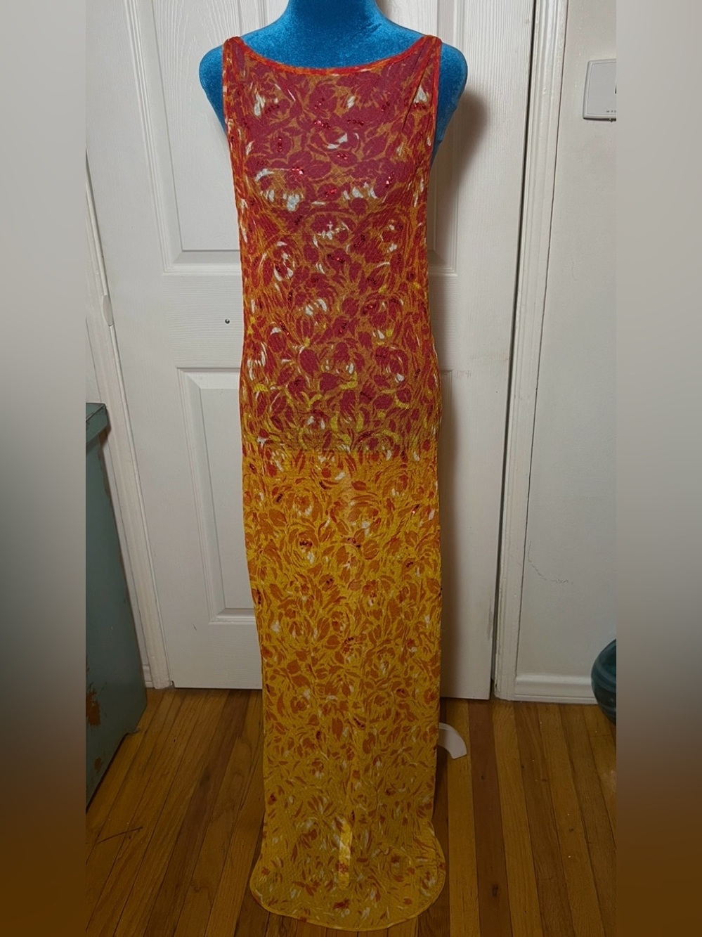 Vivienne Tam Sequin embellished Maxi Dress Women’s S M